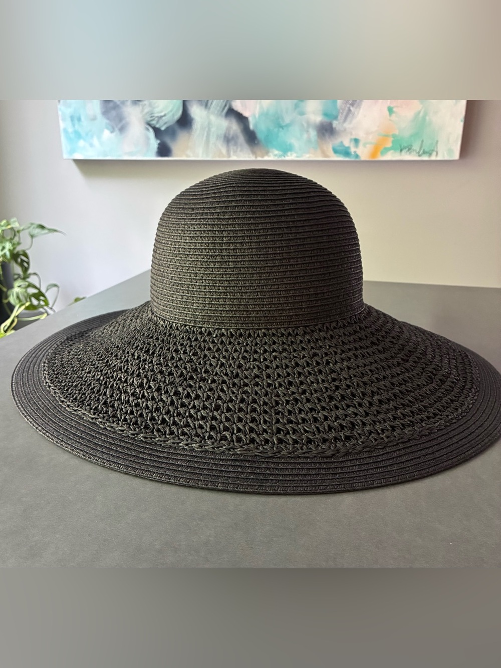 J.Crew Women’s Wide Brim Sun Hat - Black